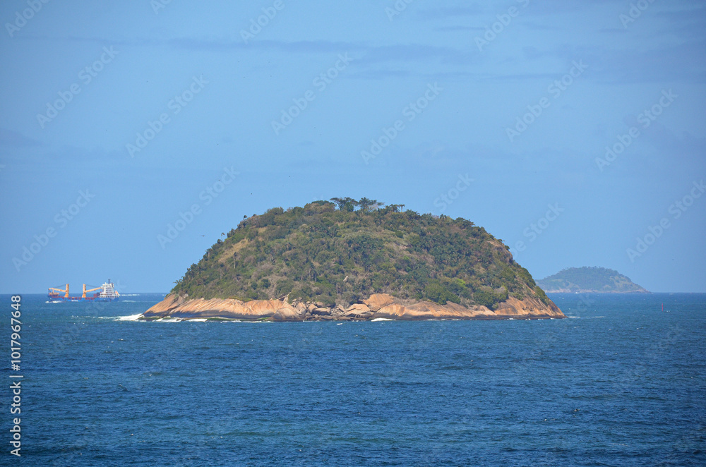 Wide view of Cotunduba Island from the Santa Cruz da Barra Fortress, Niteroi, Rio de Janeiro Wide view of Cotunduba Island from the Santa Cruz da Barra Fortress, Niteroi, Rio de Janeiro