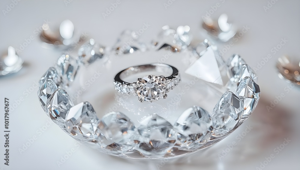 a ring in a crystal bowl
a ring in a crystal bowl