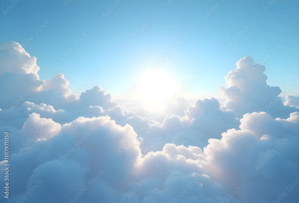 Sunlight with clouds and blue sky background Sunlight with clouds and blue sky background
