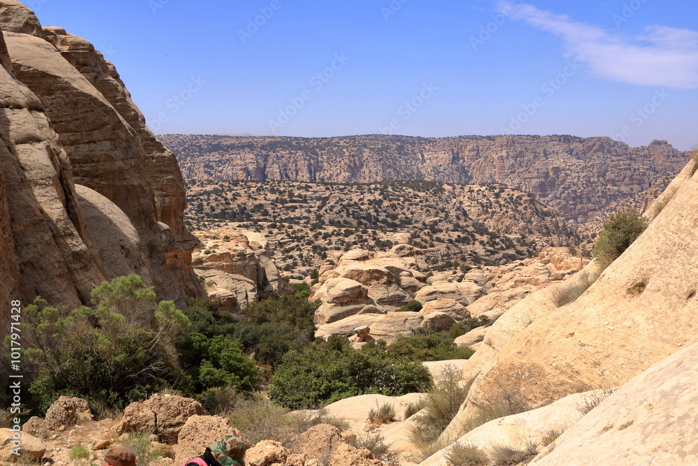 view of the landscape of the Dana Biosphere Nature Reserve National Park, Jordan view of the landscape of the Dana Biosphere Nature Reserve National Park, Jordan