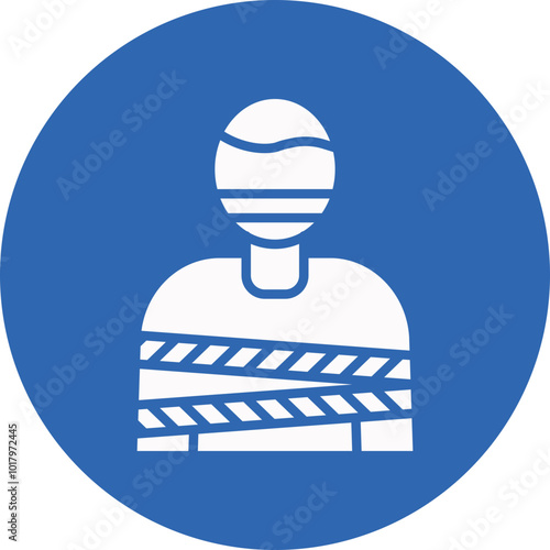 Hostage glyph circle icon
