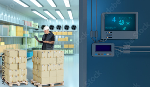 Industrial refrigerator. Ga...