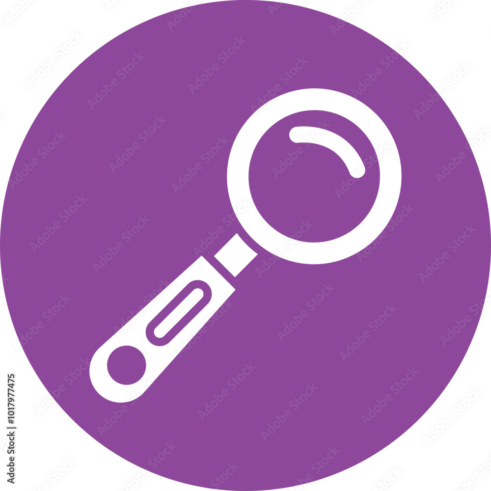 Magnifying glass glyph circle icon Magnifying glass glyph circle icon