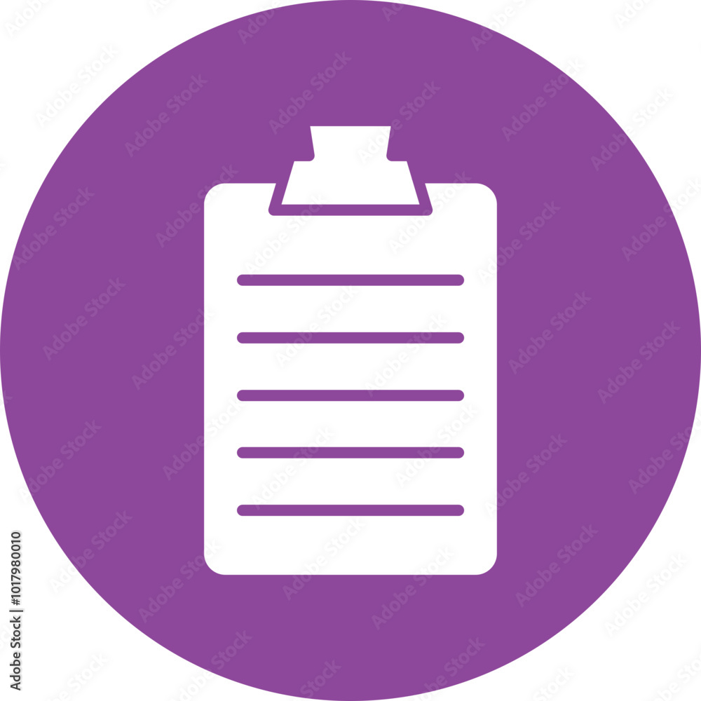 Clipboard glyph circle icon Clipboard glyph circle icon