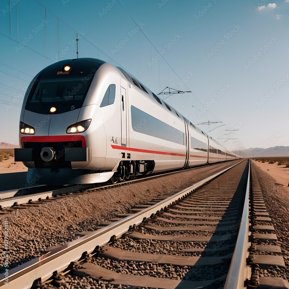 Fototapeta premium train on railway