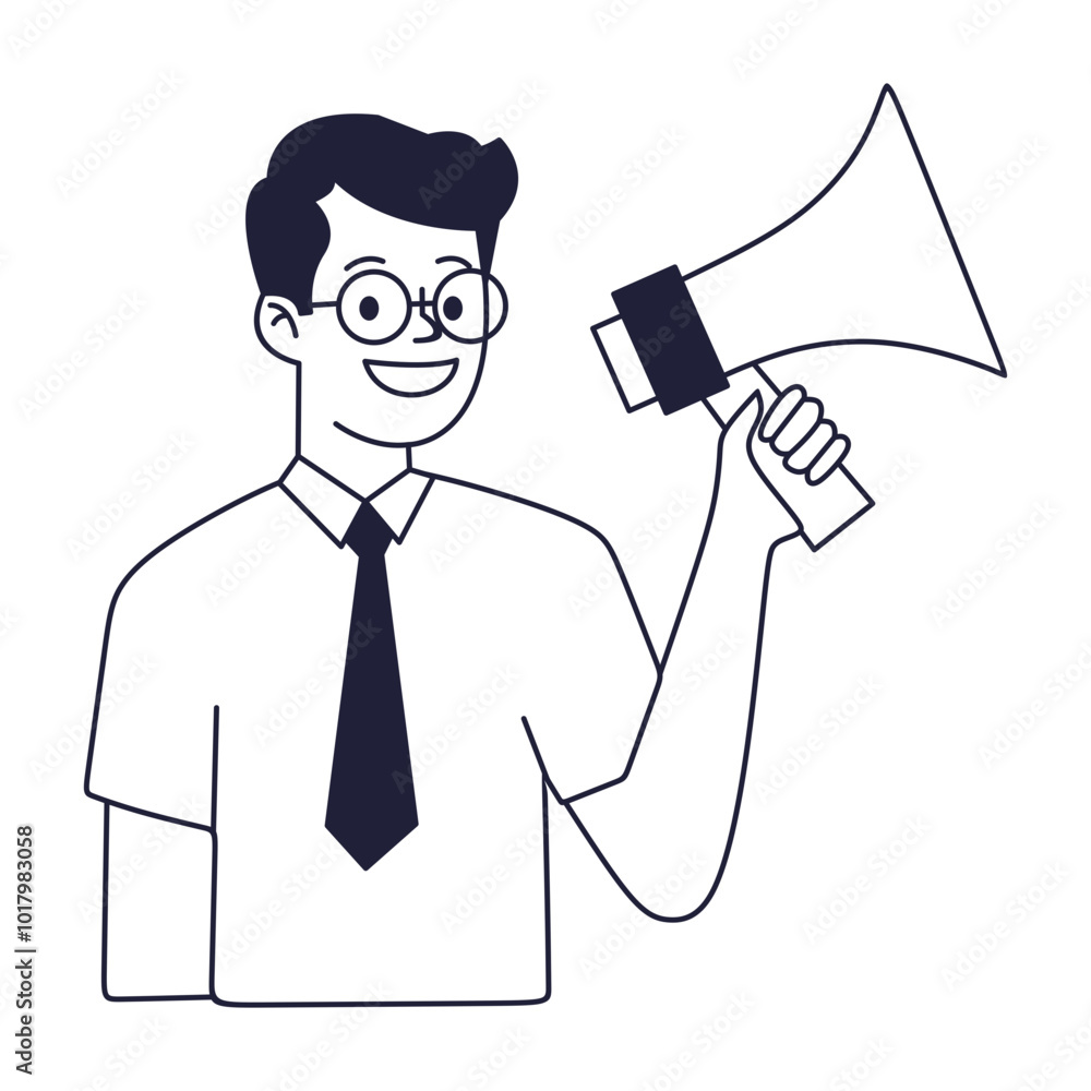 Fototapeta premium Work and Job Hiring Illustration