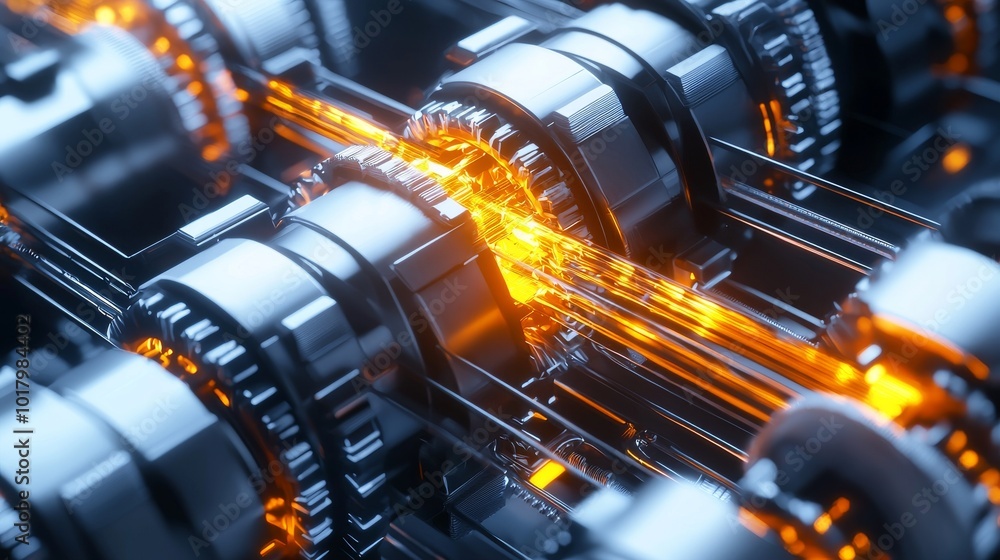 Detailed View of Futuristic Robotic Mechanisms Showcasing Innovative Design Detailed View of Futuristic Robotic Mechanisms Showcasing Innovative Design