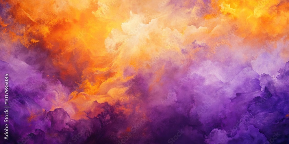 Abstract painted art background in purple and orange Abstract painted art background in purple and orange