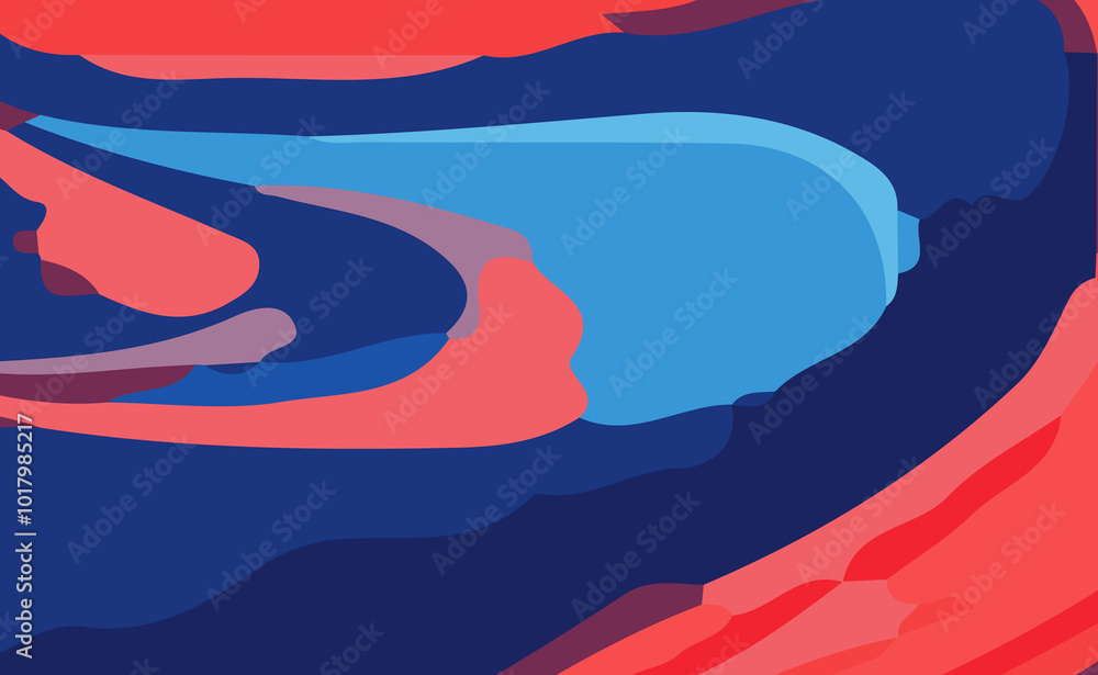 Naklejka premium abstract background design in blue and red colors
