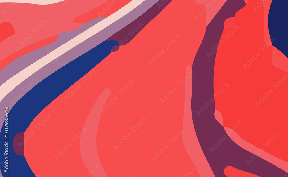 Fototapeta premium abstract background design in blue and red colors