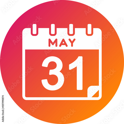 31 May Vector Icon Design