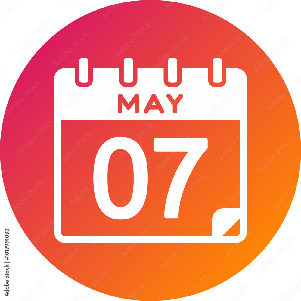 7 May Vector Icon Design 7 May Vector Icon Design