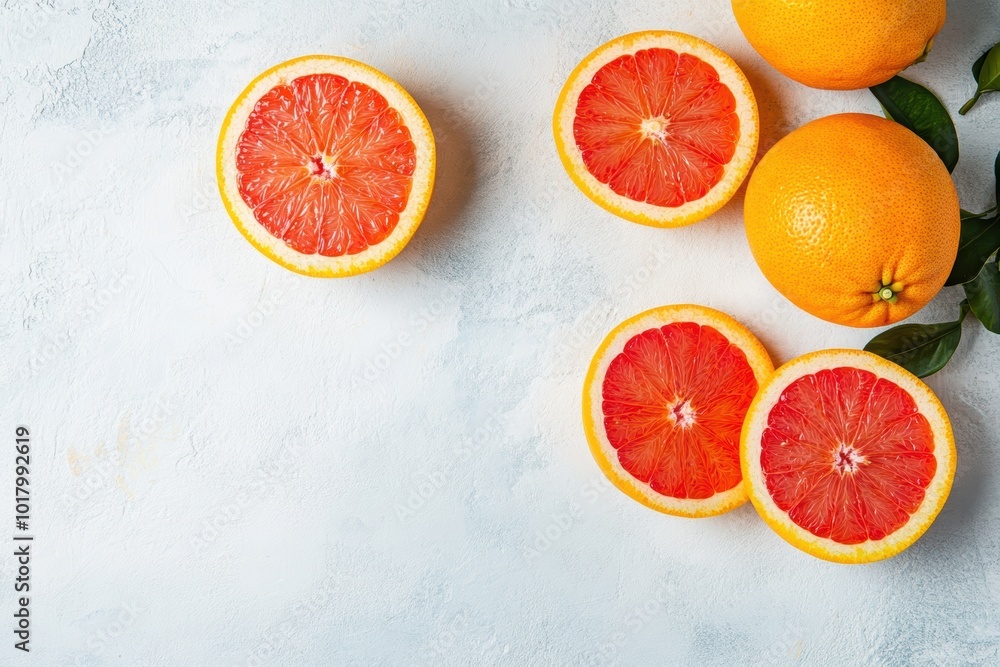 Vibrant blood oranges on textured surface Vibrant blood oranges on textured surface