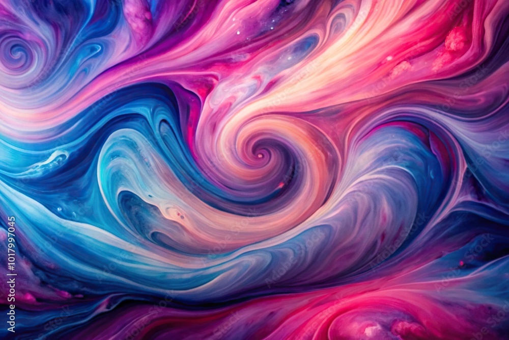 Obraz premium Abstract painting of swirling colors