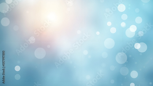 Ethereal Blue Sparkle Background: Dreamy Atmosphere for Cosmetic Ads, Wedding Invitations, or Spa Promotions