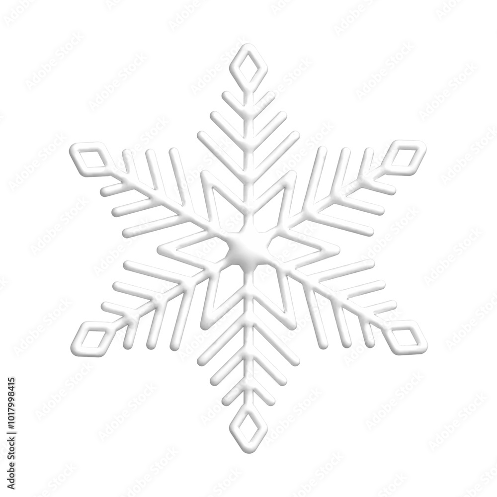 3D white snowflake illustration. PNG with transparent background. 3D white snowflake illustration. PNG with transparent background.