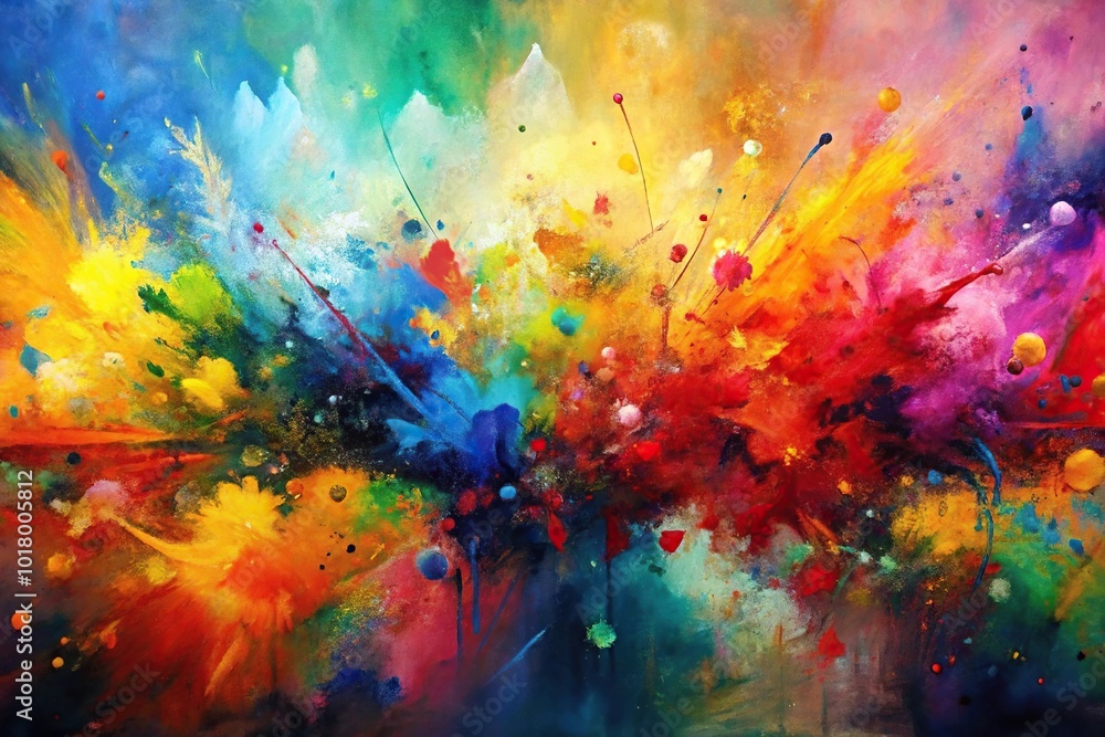 abstract painting with dynamic mix of colors and textures featuring bold strokes and splatters abstract painting with dynamic mix of colors and textures featuring bold strokes and splatters