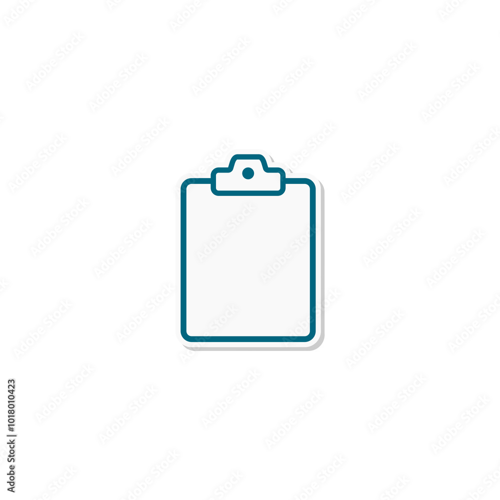 Checklist sticker icon isolated on transparent background Checklist sticker icon isolated on transparent background