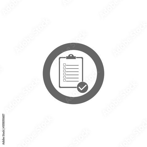 Shopping List icon isolated on transparent background