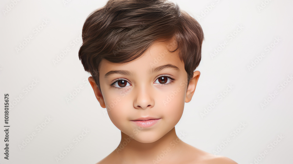 Portrait of smiling cute latin american girl child white background banner. Portrait of smiling cute latin american girl child white background banner.