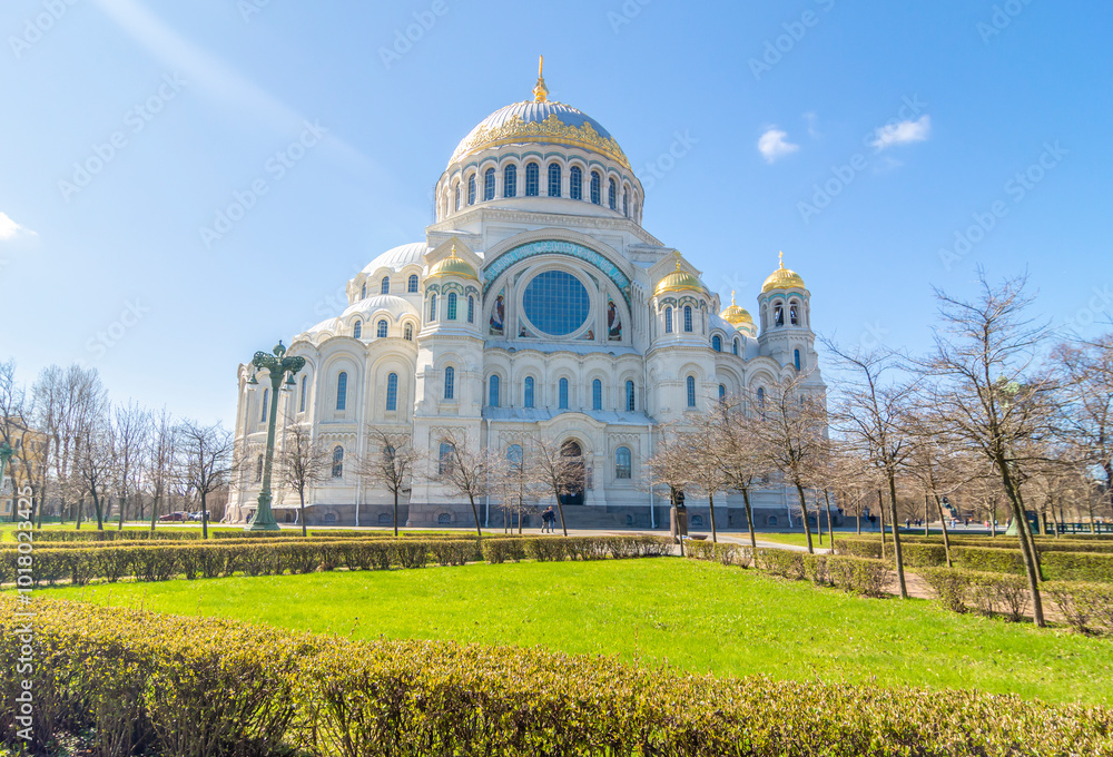 Naval cathedral of Saint Nicholas in Kronstadt, Saint Petersburg, Russia Naval cathedral of Saint Nicholas in Kronstadt, Saint Petersburg, Russia