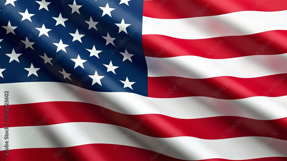 American Flag Waving: Patriotic Symbol for Political Campaigns, National Holidays, and Media Coverage American Flag Waving: Patriotic Symbol for Political Campaigns, National Holidays, and Media Coverage
