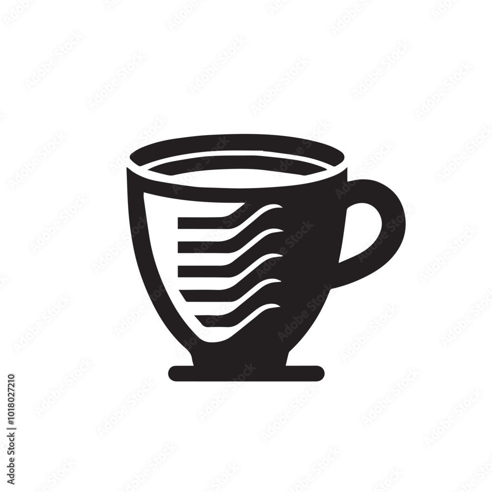 Coffee cup silhouette vector. Teacup vector design. Hot coffee cup logo, icon. Coffee cup silhouette vector. Teacup vector design. Hot coffee cup logo, icon.