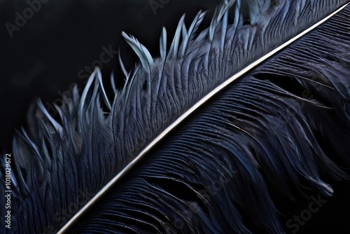 feather detail intricate barbs and barbules interlocking creatin photo