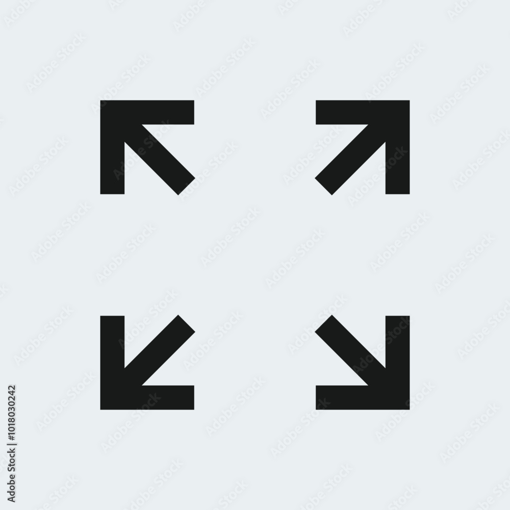Maximize resize icon stock illustration Maximize resize icon stock illustration