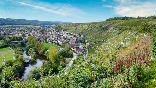 Herrlicher Blick auf Roßwag mit Enz photo