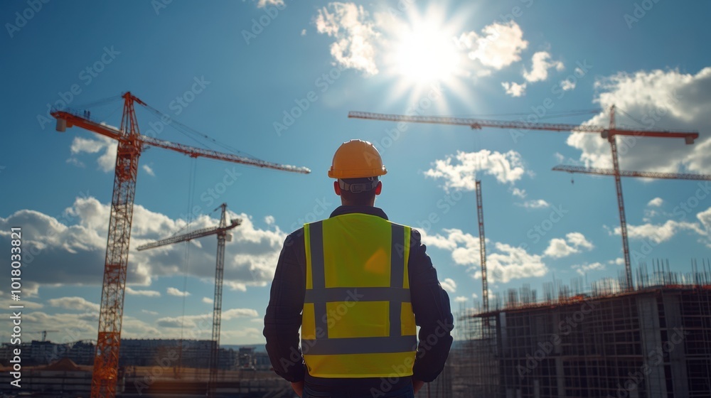 The Worker at Construction Site The Worker at Construction Site
