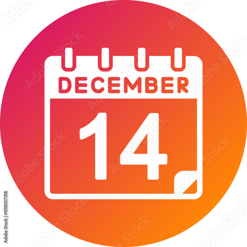 14 December Vector Icon Design