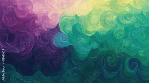 Swirling Waves of Vibrant Color Fantasy