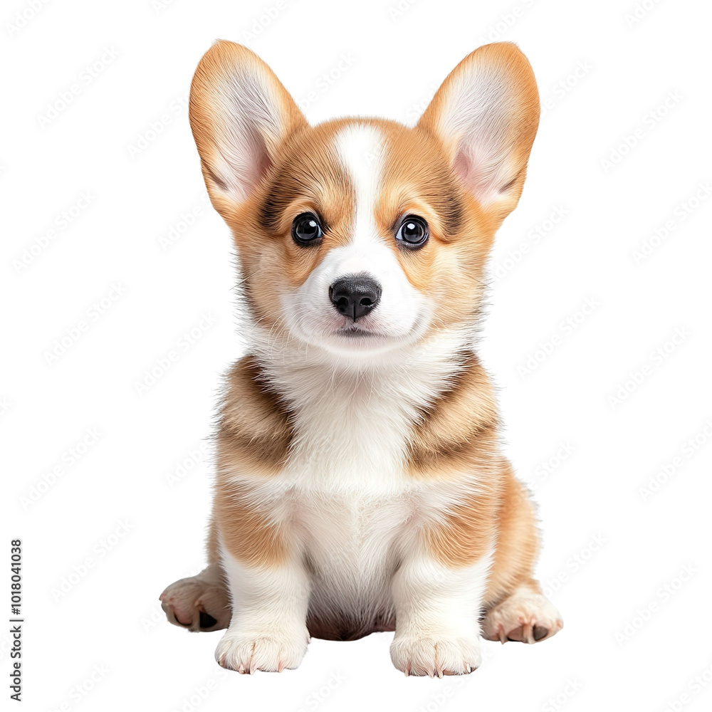 Corgi puppy isolated on transparent background Corgi puppy isolated on transparent background