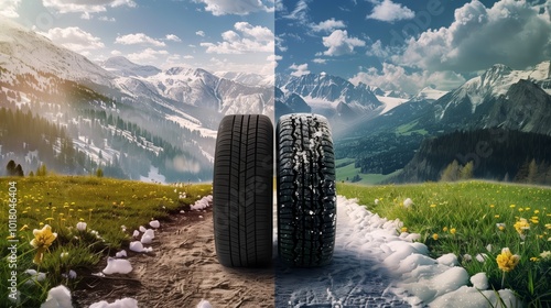 All-Season Tires on Winter and Summer Roads - Dual Season Contrast