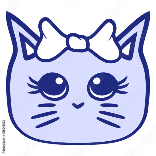 Cat Beautiful Bow Tie Girl Woman Happy Smile Pet Cute Kitten