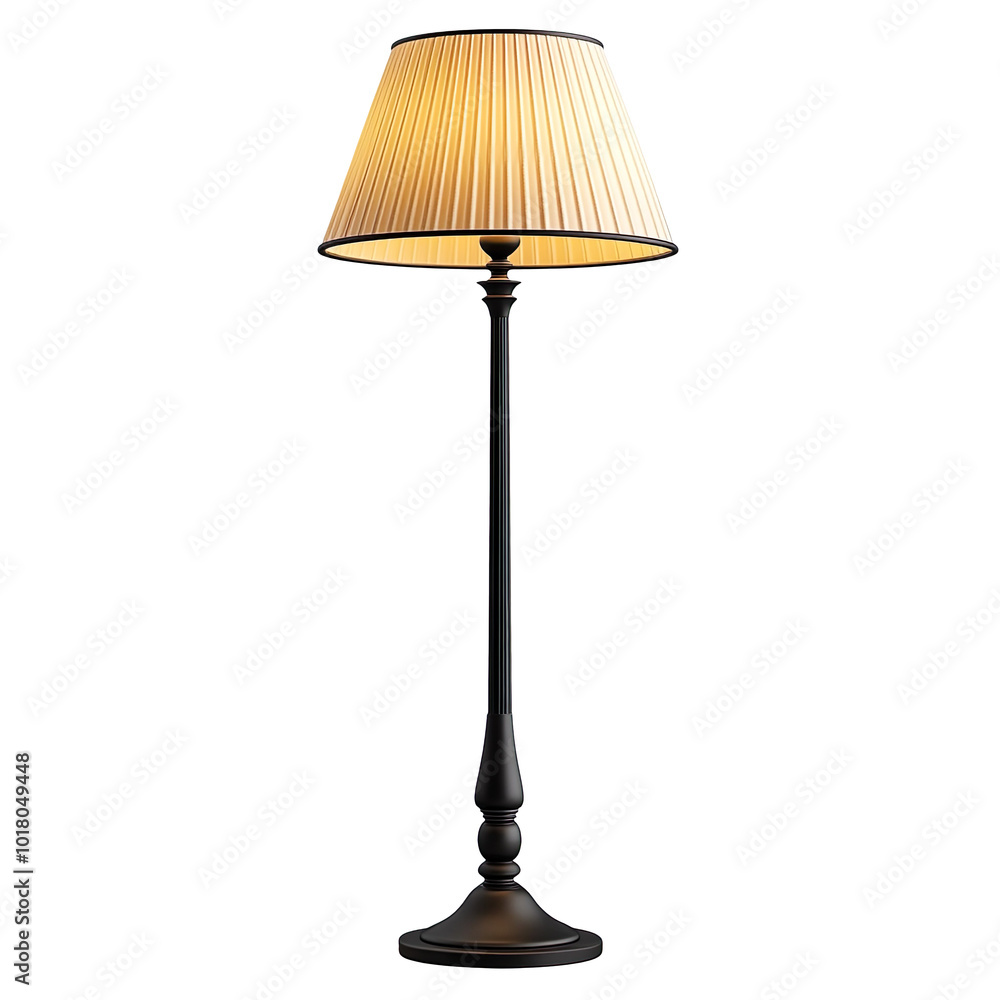 Obraz premium Floor lamp isolated on transparent background