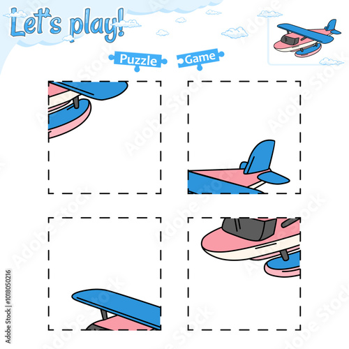 Lets play puzzle game of Hydroplane airplane