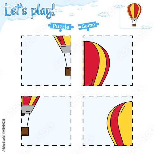 Lets play puzzle game with hot air balloon 2