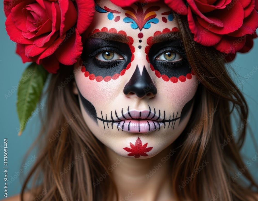 portrait of a woman with a mask portrait of a woman with a mask