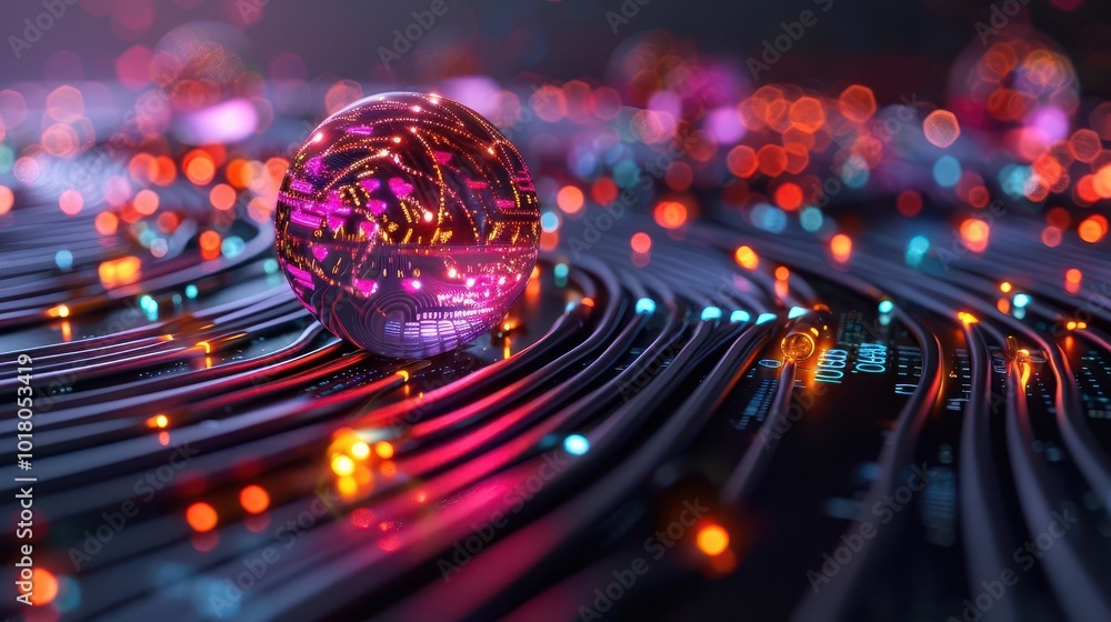 Big data analysis and visualization, vibrant colors, photography, modern, informative Big data analysis and visualization, vibrant colors, photography, modern, informative