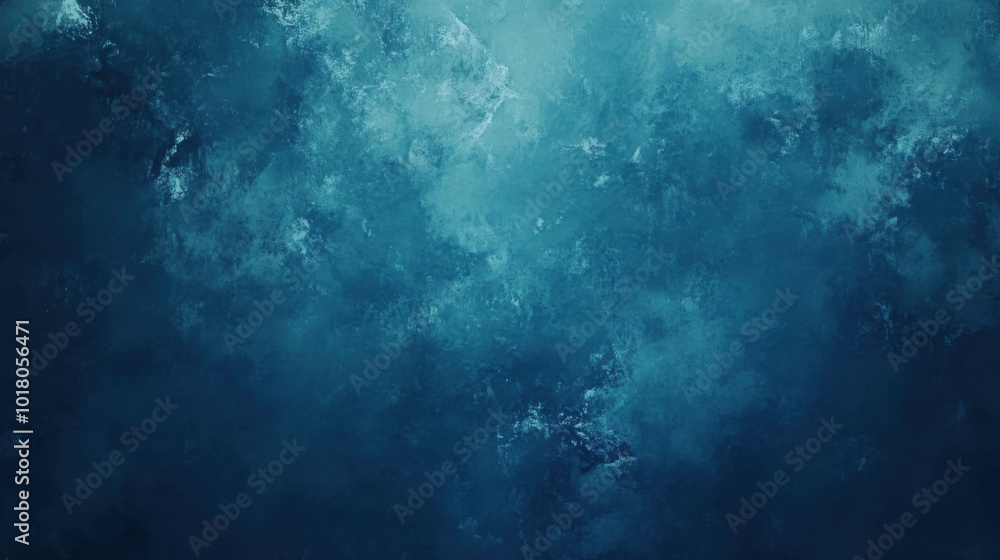 Naklejka premium Abstract watercolor paint background dark blue color grunge texture for background, banner