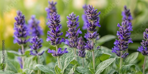 salvia flowers growing