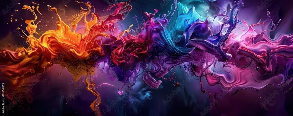 Explosions of color, abstract, vibrant hues, digital painting, dynamic Explosions of color, abstract, vibrant hues, digital painting, dynamic