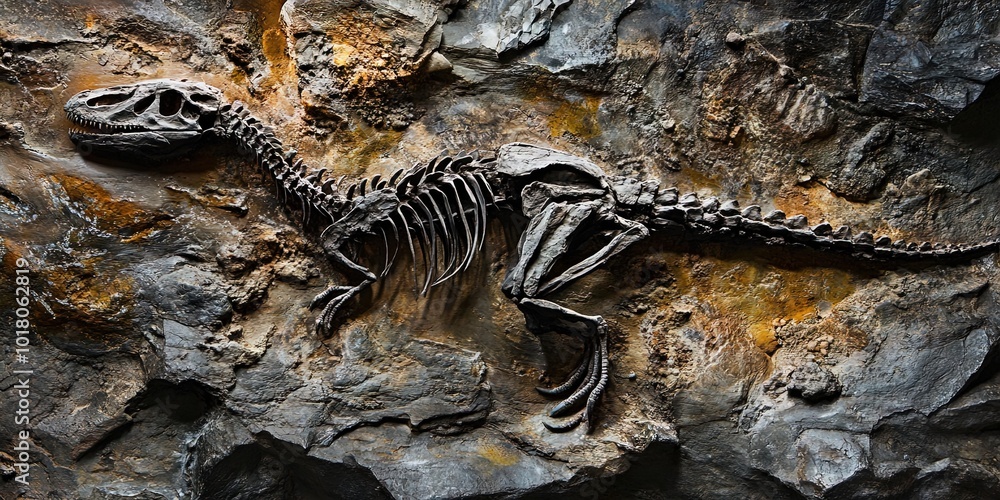 Obraz premium velociraptor fossil