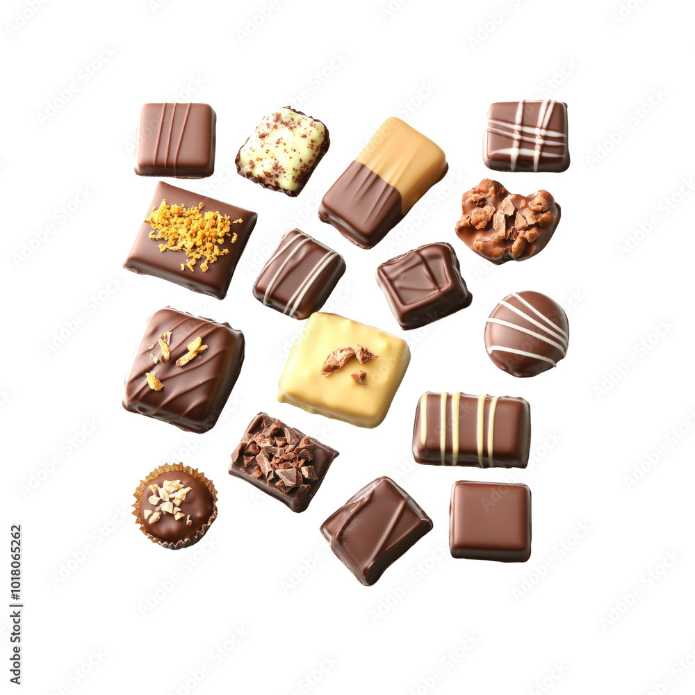 Assortment of Delicious Chocolate Candies Assortment of Delicious Chocolate Candies