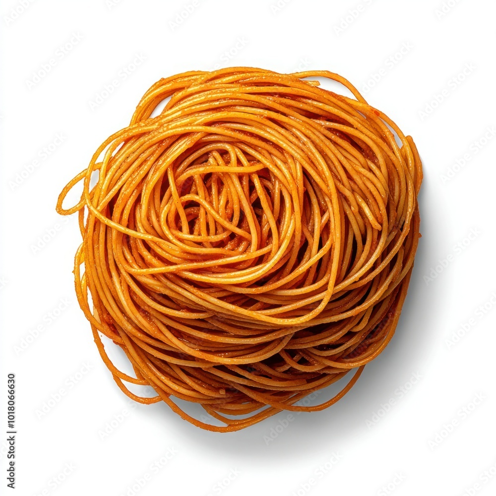 Tomato Sauce Spaghetti Bundle - Isolated on White Background