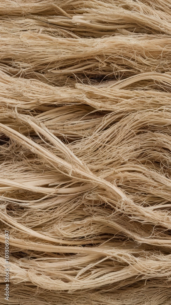 Fototapeta premium Fine Texture of Natural Fiber Material Close-Up