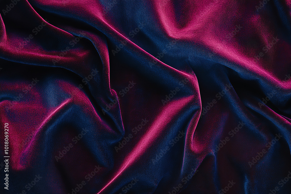 Fototapeta premium Luxurious Deep-Colored Velvet Texture in Minimalist Style 