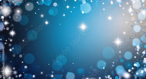 Wallpaper Mural Blue and silver theme bokeh sparkles abstract background wallpaper Torontodigital.ca